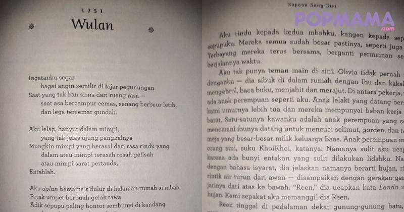 Potret isi novel Sapaan Sang Giri